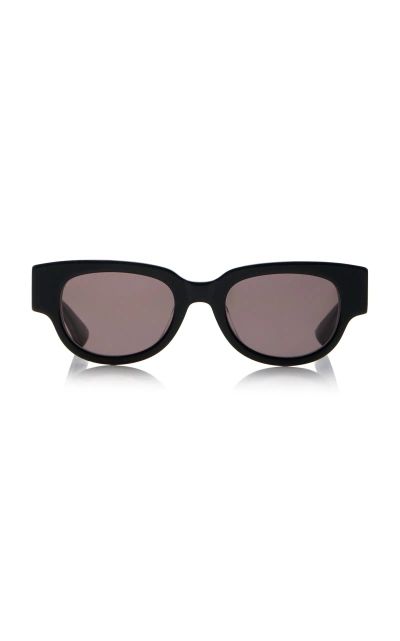 Bottega Veneta Cat-eye Acetate Sunglasses In Black