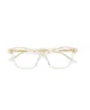 Bottega Veneta Cat-eye Clear Glasses In White