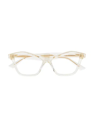 Bottega Veneta Cat-eye Clear Glasses In White