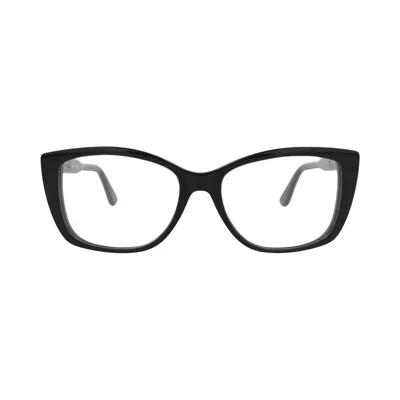 Pre-owned Bottega Veneta Cat Eye-frame Acetate Optical Frames 'black Transparent' | Women's Size Onesize