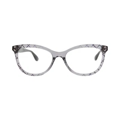 Pre-owned Bottega Veneta Cat Eye-frame Acetate Optical Frames 'grey Black Transparent' | Multi-color | Women's
