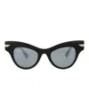Bottega Veneta Cat Eye-frame Acetate Sunglasses In Black