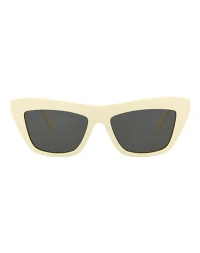 Bottega Veneta Cat Eye-frame Acetate Sunglasses Sunglasses Ivory Size 55 Acetate In Neutral