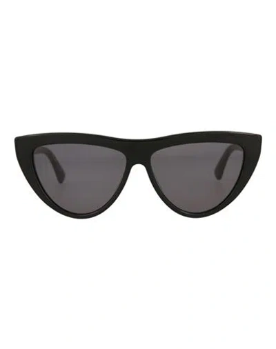 Bottega Veneta Cat Eye-frame Acetate Sunglasses Woman Sunglasses Black Size 57 Acetate