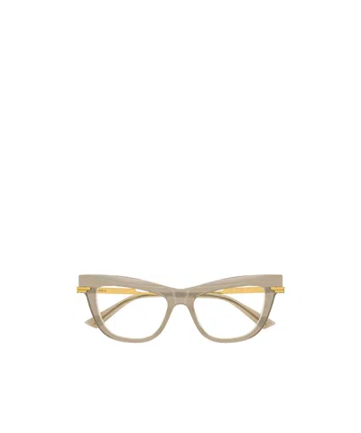 Bottega Veneta Cat-eye Frame Flat Mirror In Brown