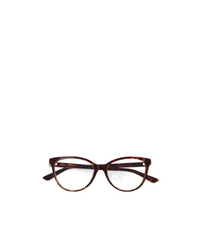 Bottega Veneta Cat Eye Frame Plain Glasses In White