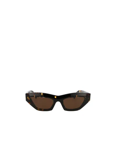 Bottega Veneta Cat-eye Frame Suglasses In Black