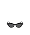 Shop Bottega Veneta Cat-eye Frame Sunglasses In Black