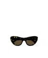 Bottega Veneta Bv1282s002 Havana Havana Brown In Black