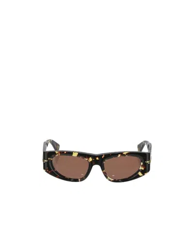 Bottega Veneta Cat-eye Frame Sunglasses In Brown