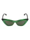 Bottega Veneta Womens Green Bv1101s Cat-eye Acetate Sunglasses In Green