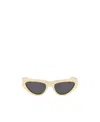 Bottega Veneta Cat-eye Frame Sunglasses In Nude