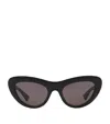 Bottega Veneta Cat Eye Sunglasses In Black