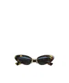 Bottega Veneta Angle Cat Eye Sunglasses In Black