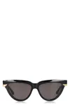 Bottega Veneta Womens Black 6j000421 Bv1265s Cat Eye-frame Acetate Sunglasses In Black