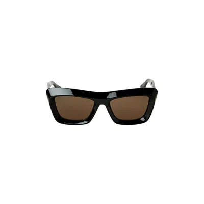 Pre-owned Bottega Veneta Cat Eye Sunglasses 'black/brown' | Women's Size Onesize
