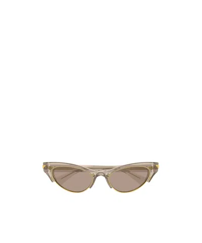 Bottega Veneta Bold Ribbon Cat Eye Sunglasses In Metallic
