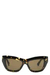 Bottega Veneta Womens Brown 6j000421 Bv1265s Cat Eye-frame Acetate Sunglasses In Brown