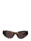 Bottega Veneta Cat-eye Sunglasses In Brown