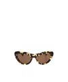 Bottega Veneta Bombe Cat Eye Sunglasses In Brown