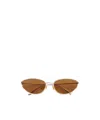 Bottega Veneta Eyewear Cat Eye Frame Sunglasses In Brown