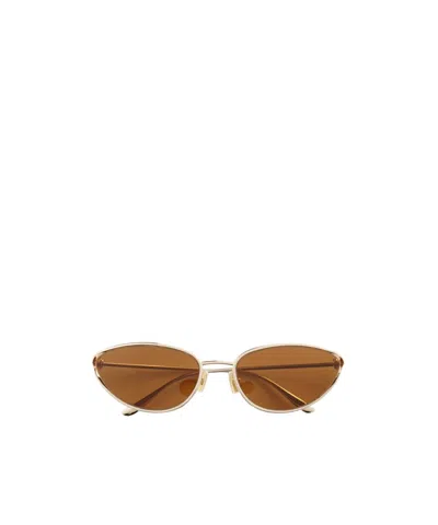 Bottega Veneta Eyewear Cat Eye Frame Sunglasses In Brown