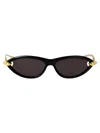 Bottega Veneta Womens Black Bv1390s Cat-eye Acetate Sunglasses In Black