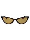 Bottega Veneta Havana-havana-brown Recycled Acetate Sunglasses In Brown