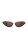 Bottega Veneta Cat Eye Sunglasses In Brown