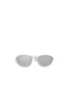 Bottega Veneta Eyewear Curve Sporty Cat Eye Frame Sunglasses In Gray
