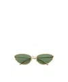 Bottega Veneta Knot Cat Eye Sunglasses In Green