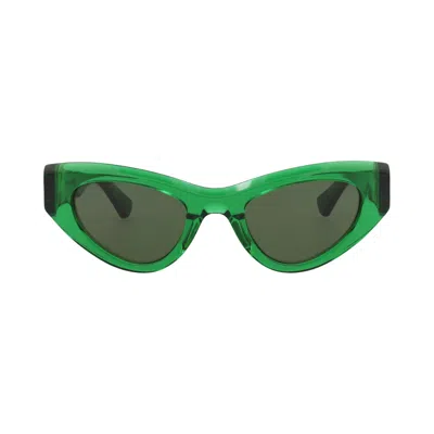 Pre-owned Bottega Veneta Cat Eye-frame Acetate Sunglasses 'green' | Women's Size Onesize