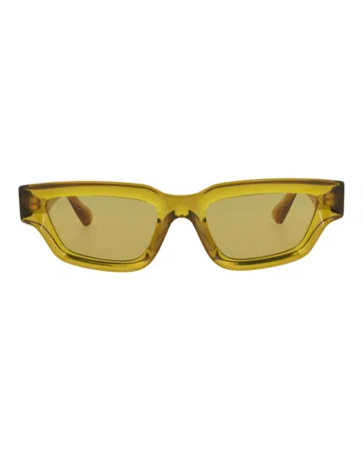 Pre-owned Bottega Veneta Cat Eyeframe Injection Sunglasses In Brown Brown Yellow (bv1250s/30014559/003)