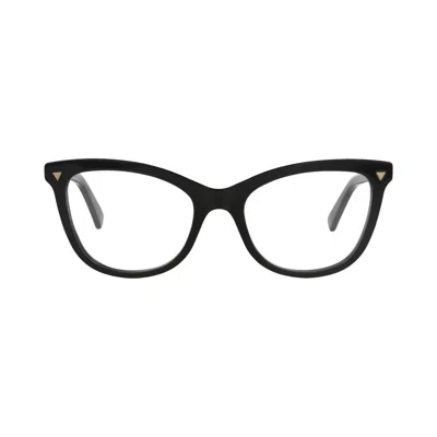 Pre-owned Bottega Veneta Cat Eye-frame Recycled Acetate Optical Frames 'black/transparent' | Women's Size Ones