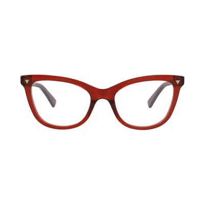 Pre-owned Bottega Veneta Cat Eye-frame Recycled Acetate Optical Frames 'burgundy/transparent' | Red | Women's