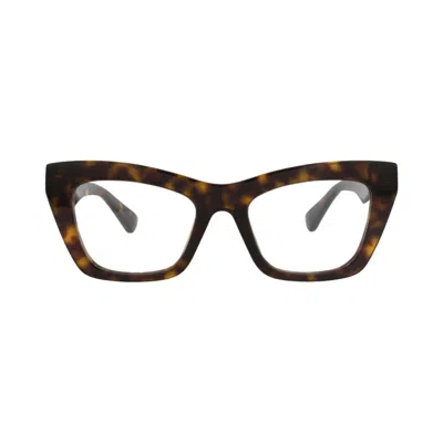 Pre-owned Bottega Veneta Cat Eye-frame Recycled Acetate Optical Frames 'havana/transparent' | Brown | Women's