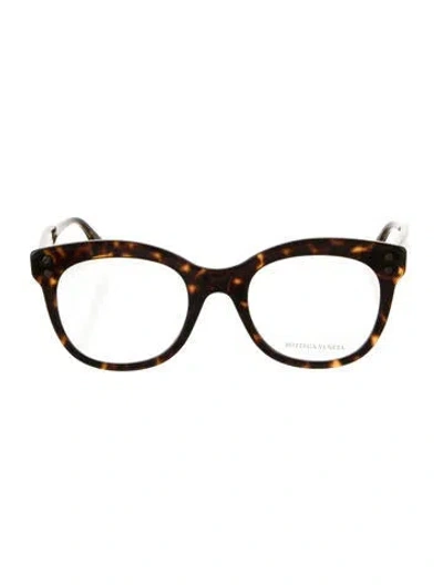 Pre-owned Bottega Veneta Cat-eye Eyeglasses In Black