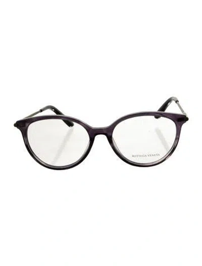 Pre-owned Bottega Veneta Cat-eye Eyeglasses In Purple