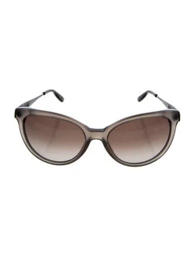 Pre-owned Bottega Veneta Cat-eye Gradient Sunglasses In Gray
