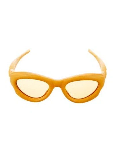 Pre-owned Bottega Veneta Cat-eye Tinted Sunglasses In Orange