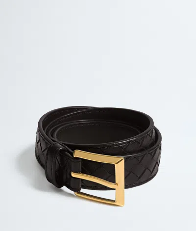 Bottega Veneta Solo Belt In Brown