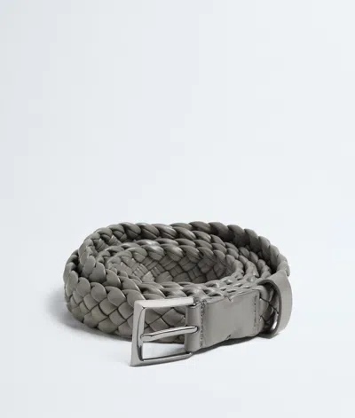 Bottega Veneta Solo Belt In Gray