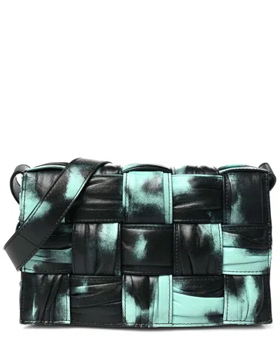 Bottega Veneta Celadon Inkwell Intrecciato Leather Padded Cassette Crossbody  (authentic Pre-loved) In Multi