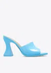 Bottega Veneta Spool Heel Cha-cha Leather Sandals 10cm In Dip