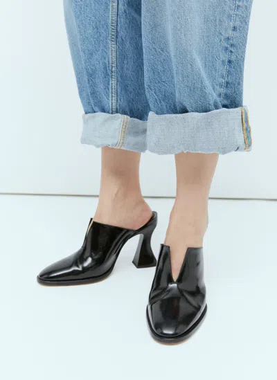 Bottega Veneta Cha-cha Heeled Mules In Black