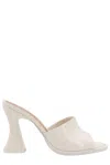 Bottega Veneta White Slip On Heels