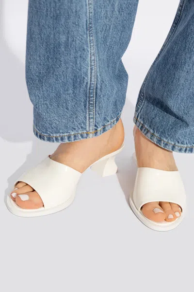 Bottega Veneta ‘cha-cha' Heeled Mules In White