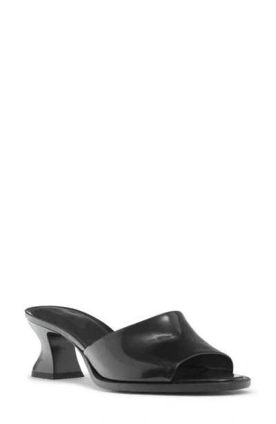 Bottega Veneta Cha-cha Kitten Heel Slide Sandal In Black