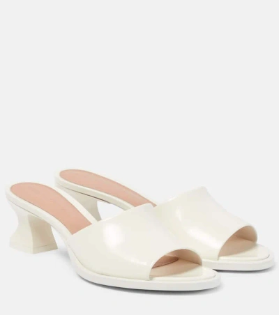 Bottega Veneta Cha Cha Leather Mules In White