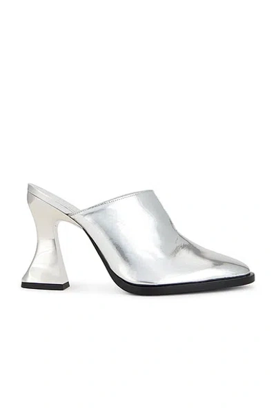 Bottega Veneta Cha Cha Mule Pump In Silver & Black